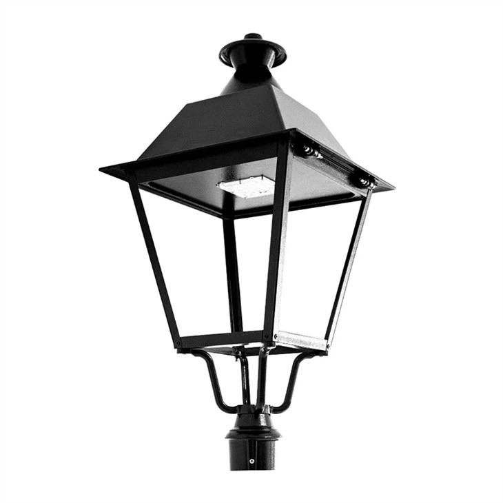 2m Tall Outdoor Traditional Victorian Double Garden Lighting Lamp Post in Black